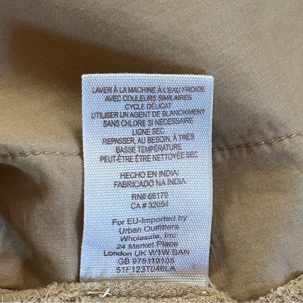 Free‎ People One and Only Macrame Racerback Tank Top XS Sand Beige EUC